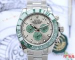 Replica Rolex Daytona Stainless Steel Green Ceramic Watch 43mm